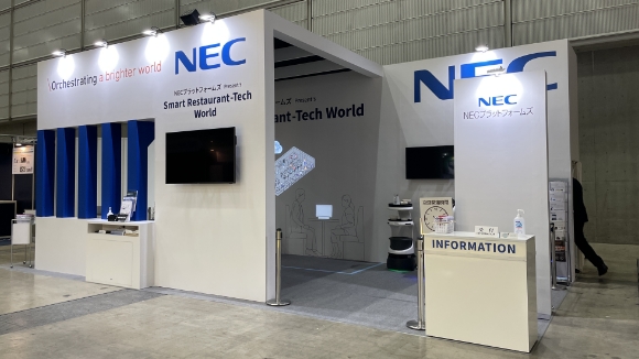 NECプラットフォームズ株式会社 スマートレストランEXPO 展示会ブース